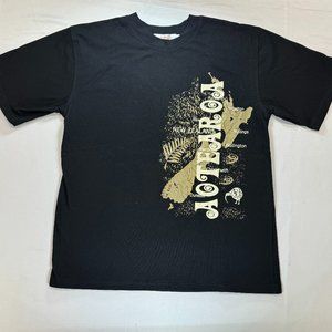 Vintage New Zealand Vacation Australia Shirt Size Large Black No Holes/Stains